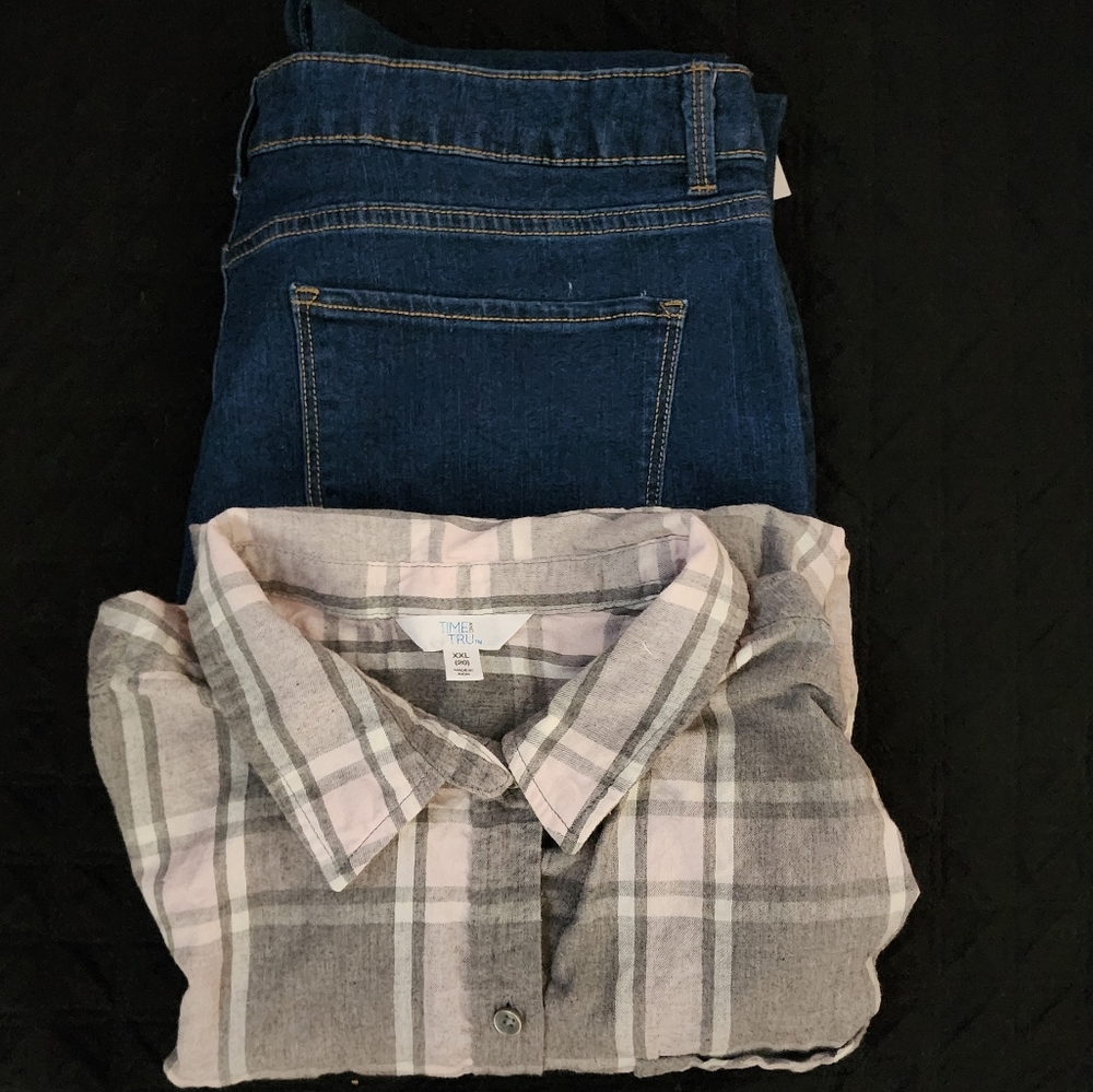 NB High Rise Jeans and Flannel
